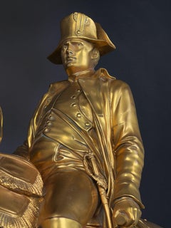 A French Bronze Equestrian Group Of Napoleon On Horseback, France, 19th Century