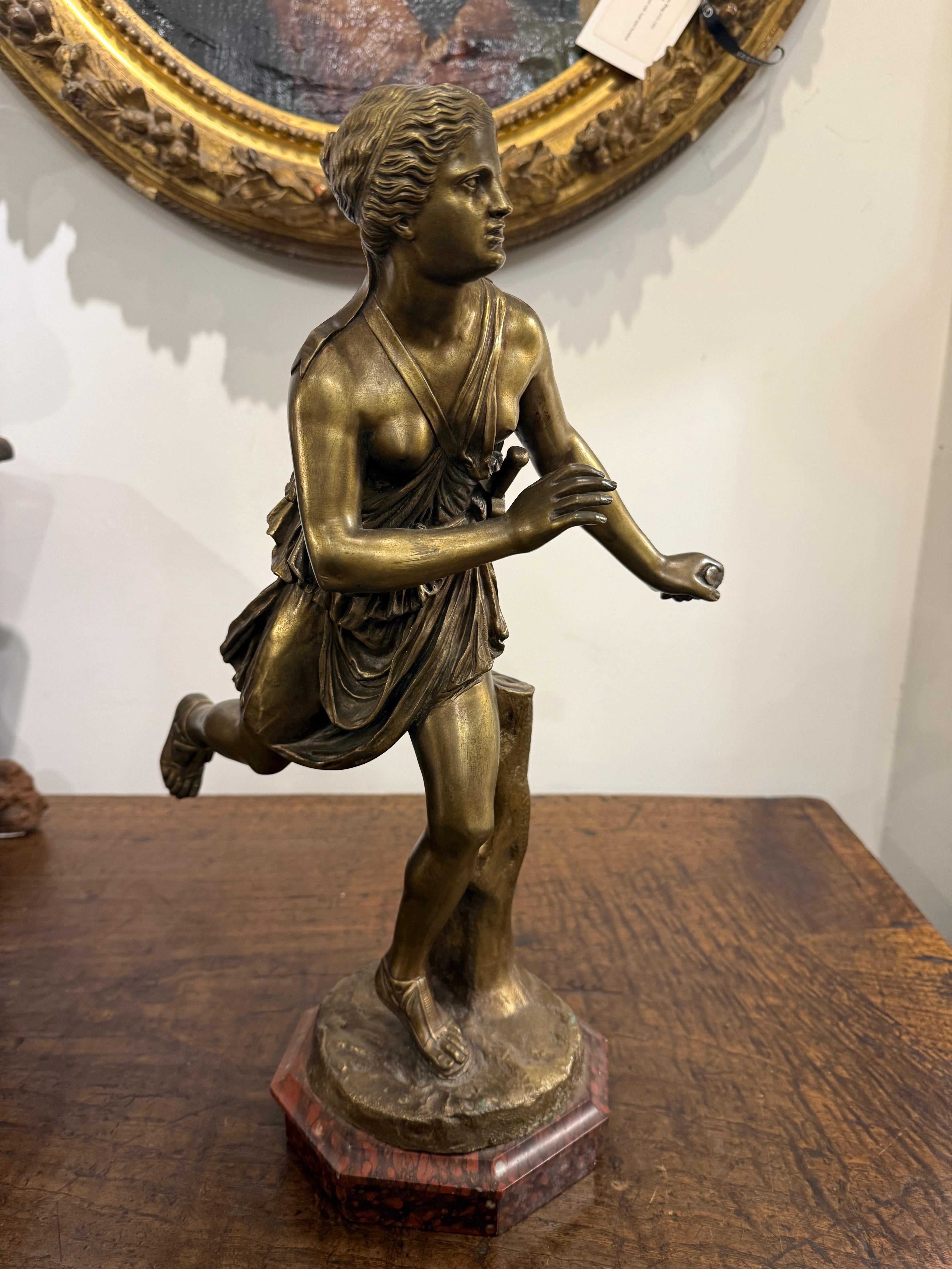 Figure d'Atlanta en bronze français, 19e siècle en vente 3