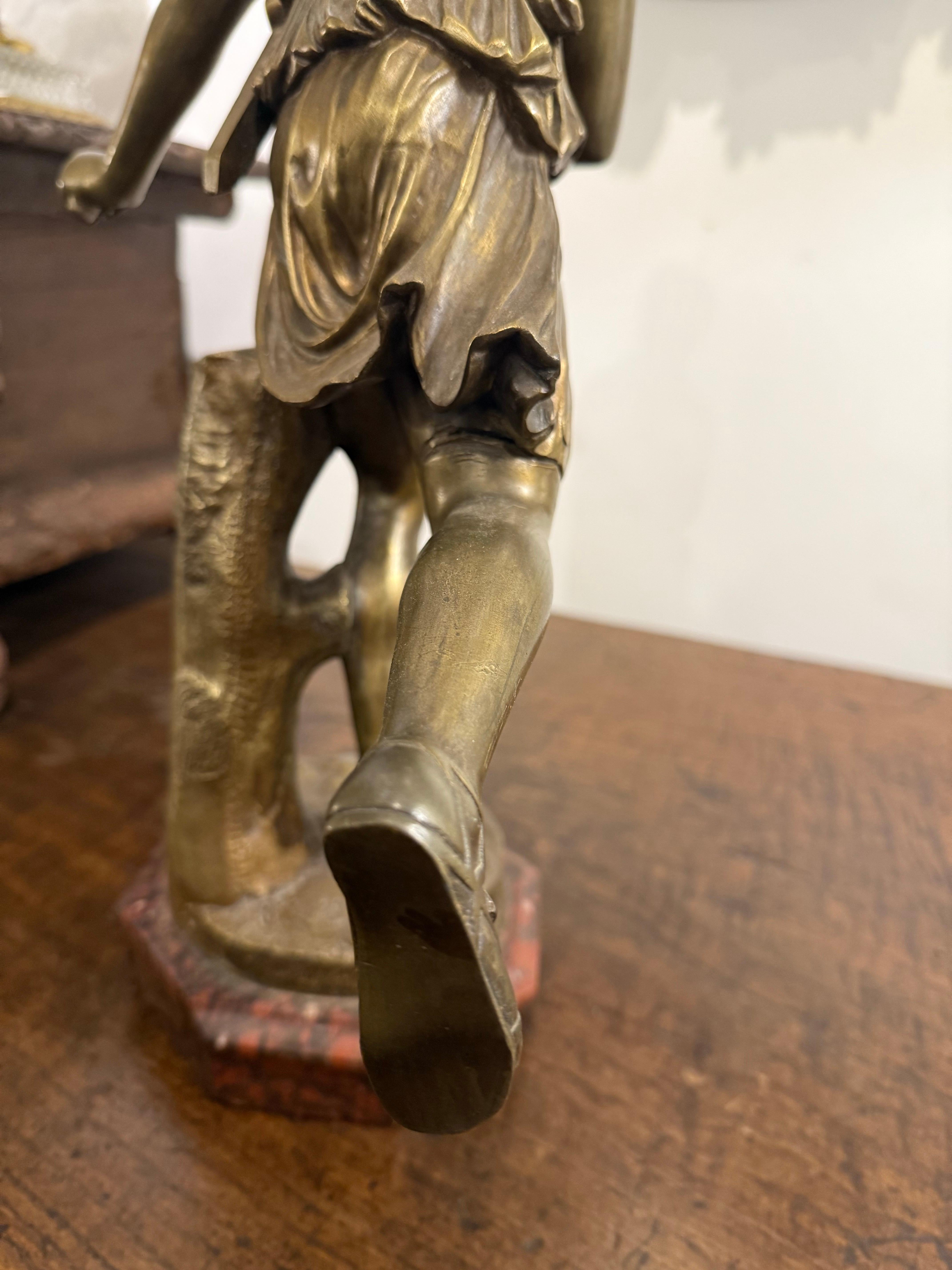 Figure d'Atlanta en bronze français, 19e siècle en vente 7
