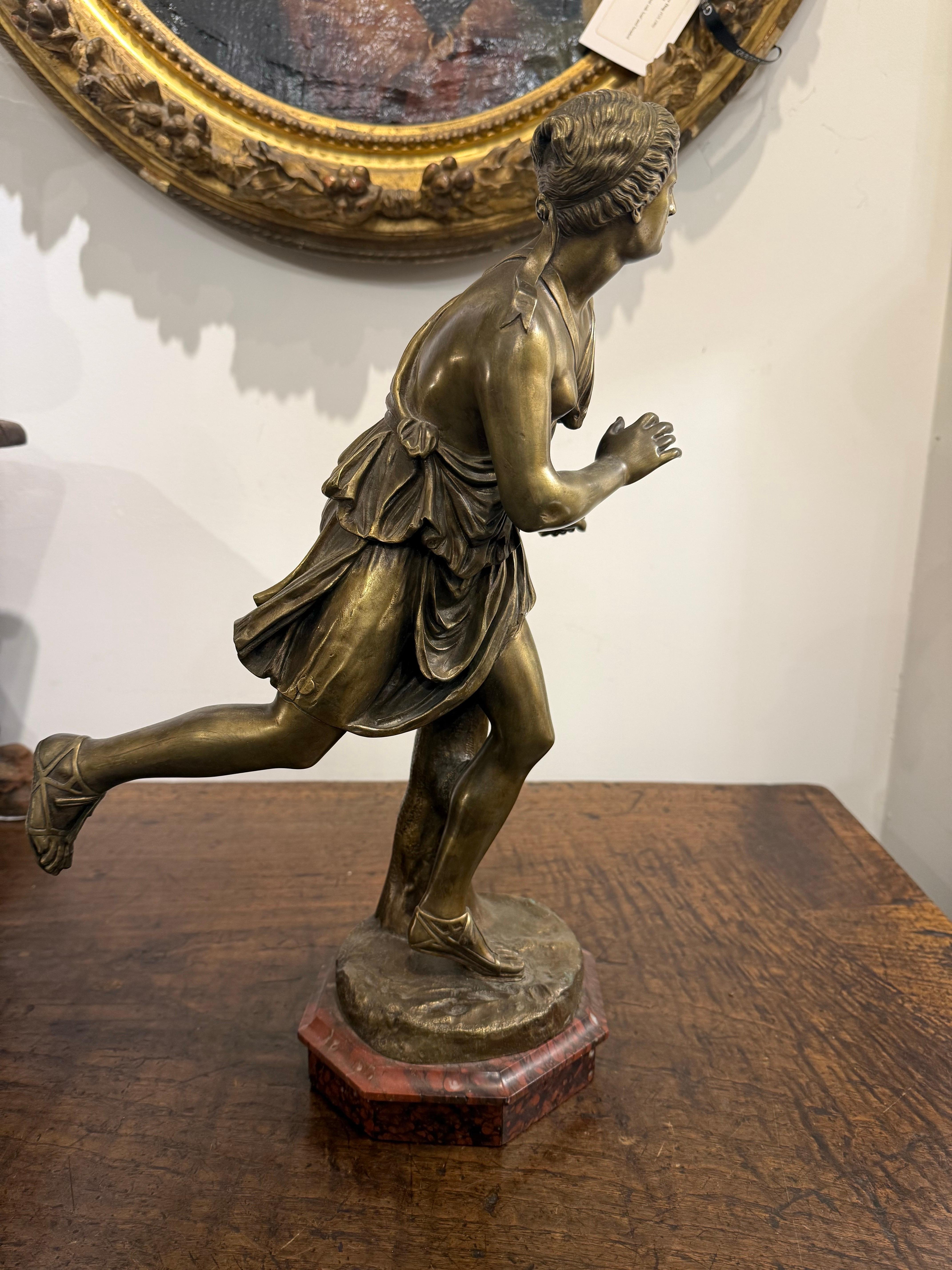 Figure d'Atlanta en bronze français, 19e siècle en vente 1