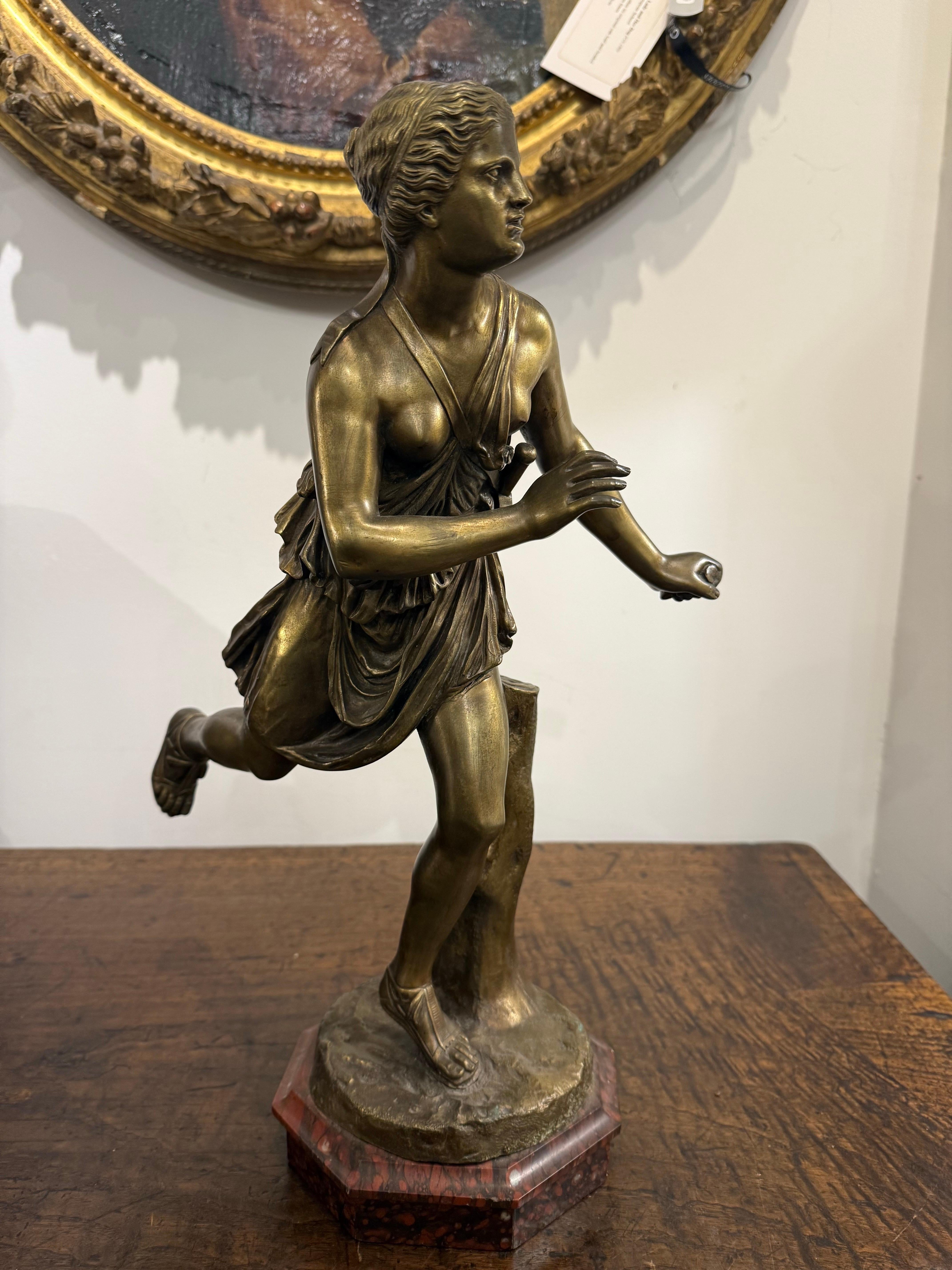 Figure d'Atlanta en bronze français, 19e siècle en vente 2