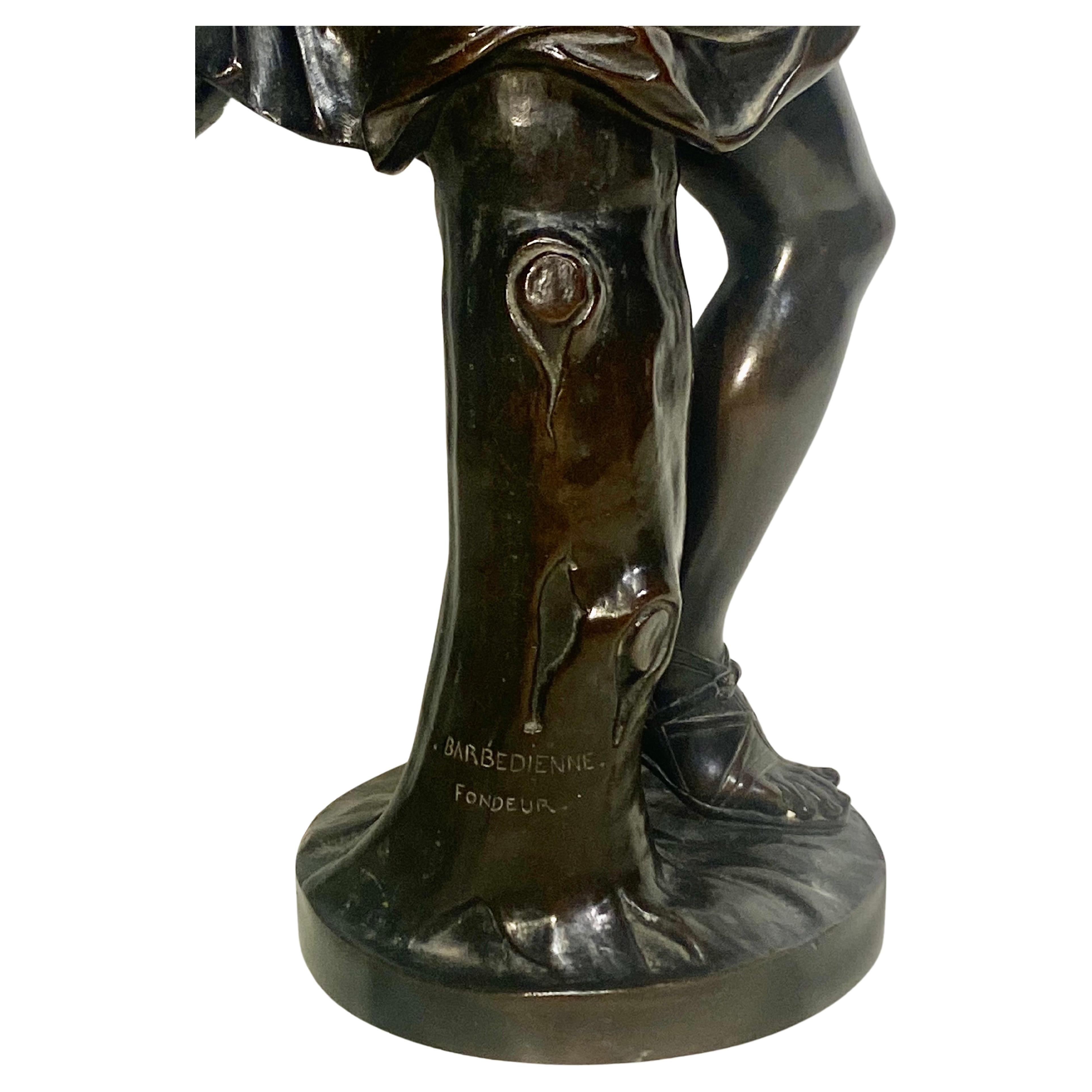 A French bronze figure of Hippomenes, circa 1880 For Sale 5