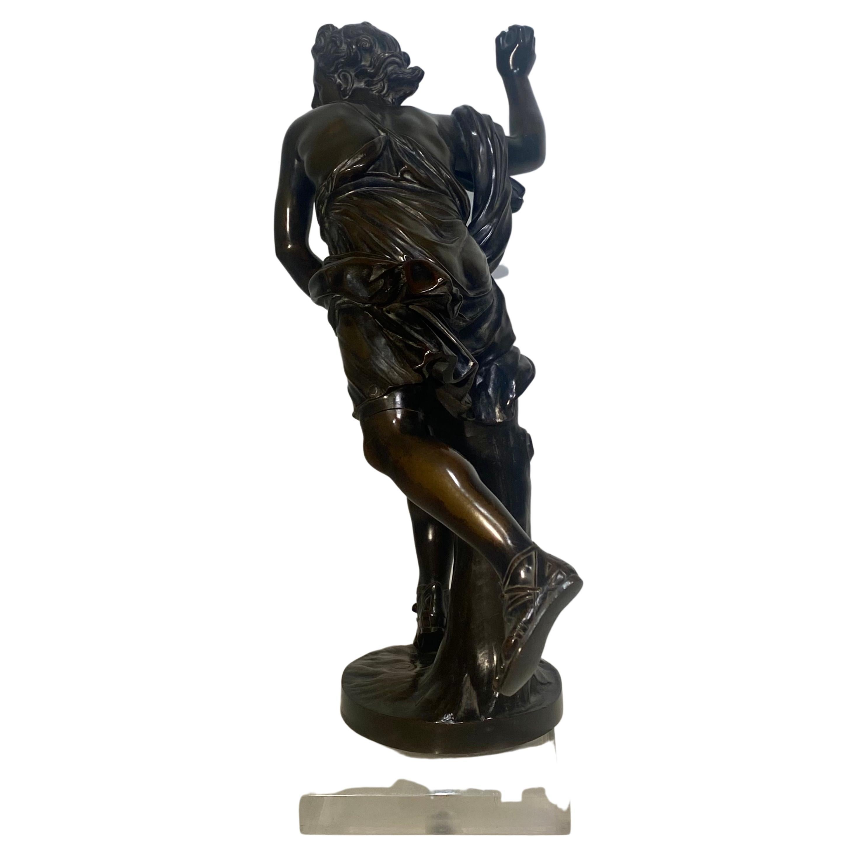 A French bronze figure of Hippomenes, circa 1880 For Sale 6