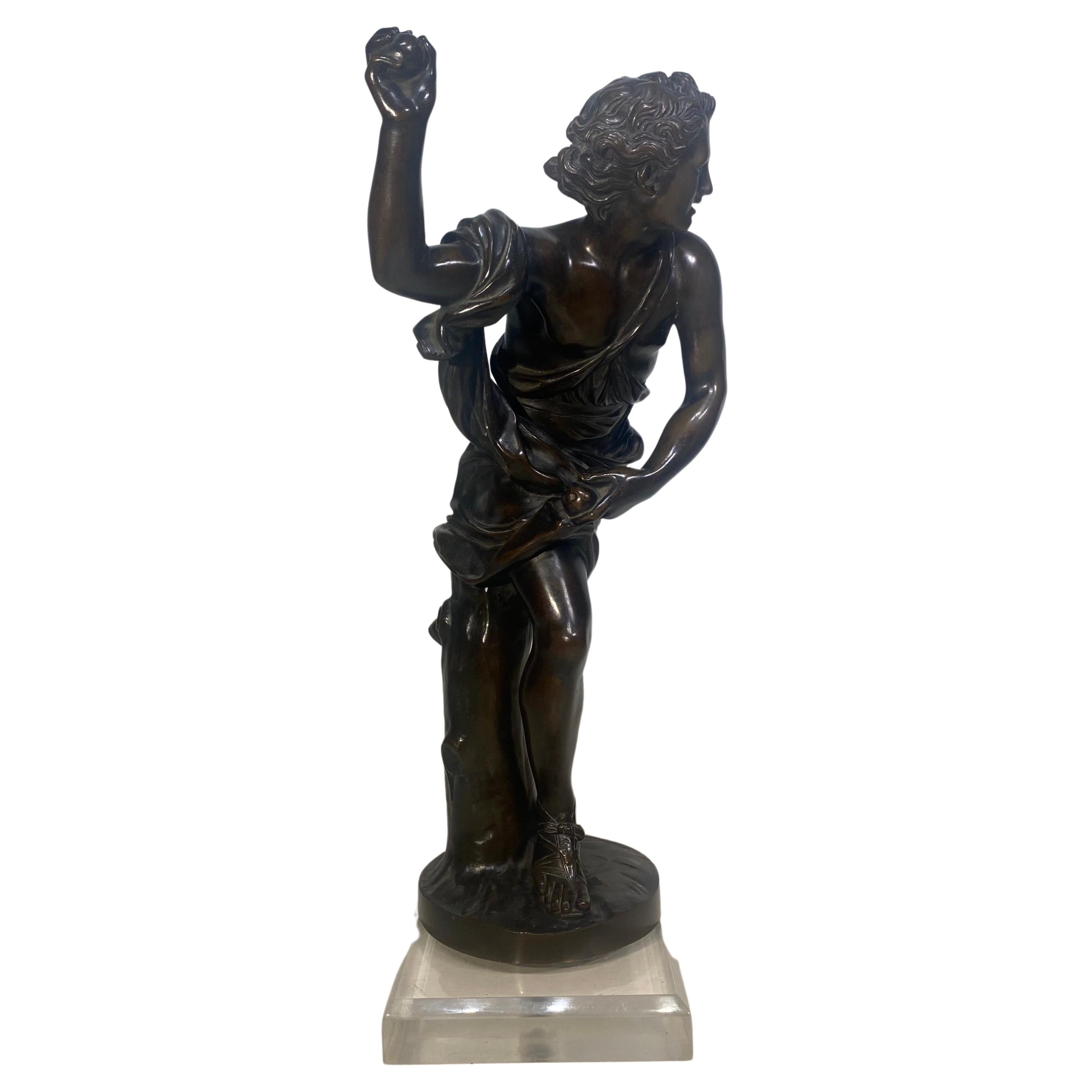 A French bronze figure of Hippomenes, circa 1880 For Sale 1