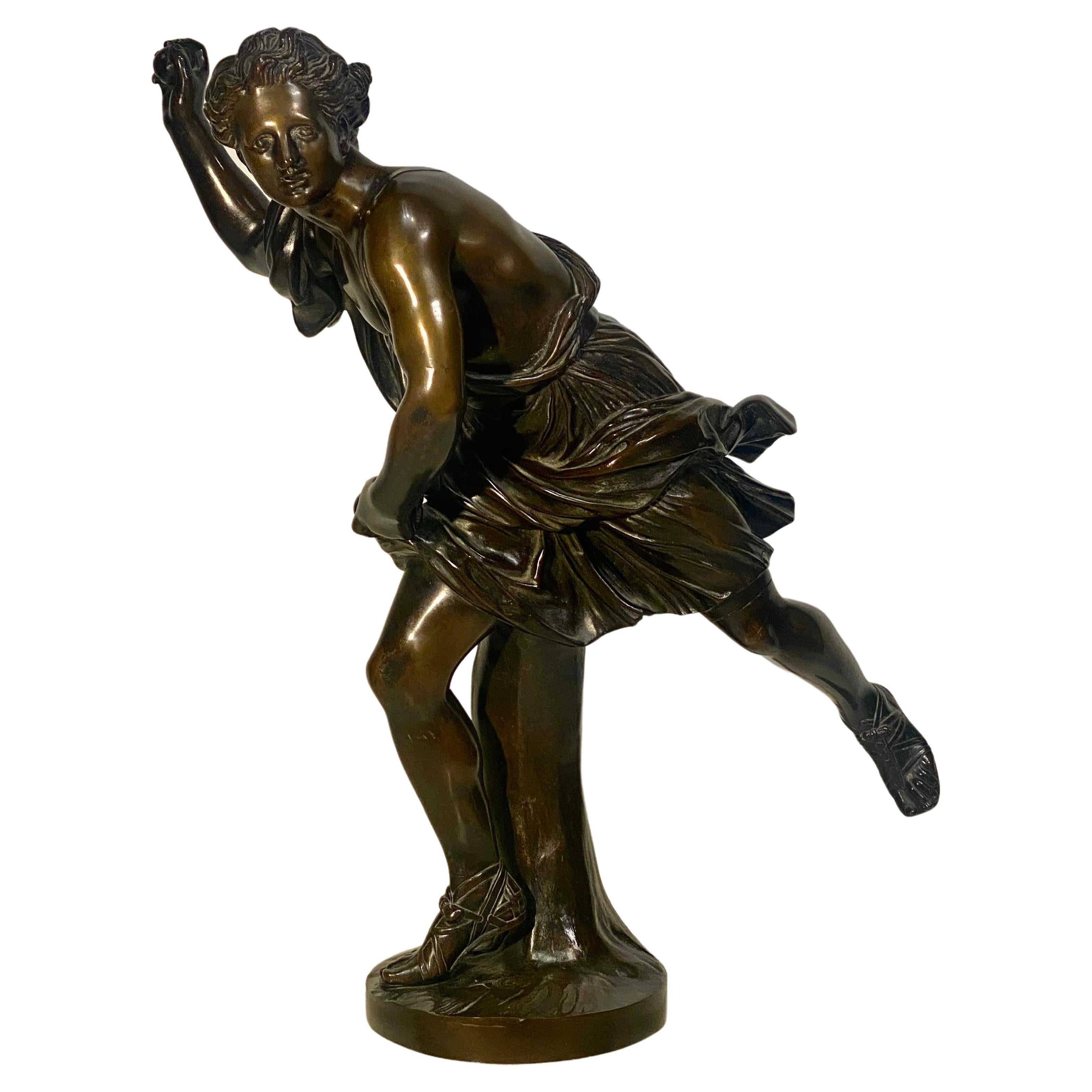 Figure franaise d'Hippomne en bronze, vers 1880