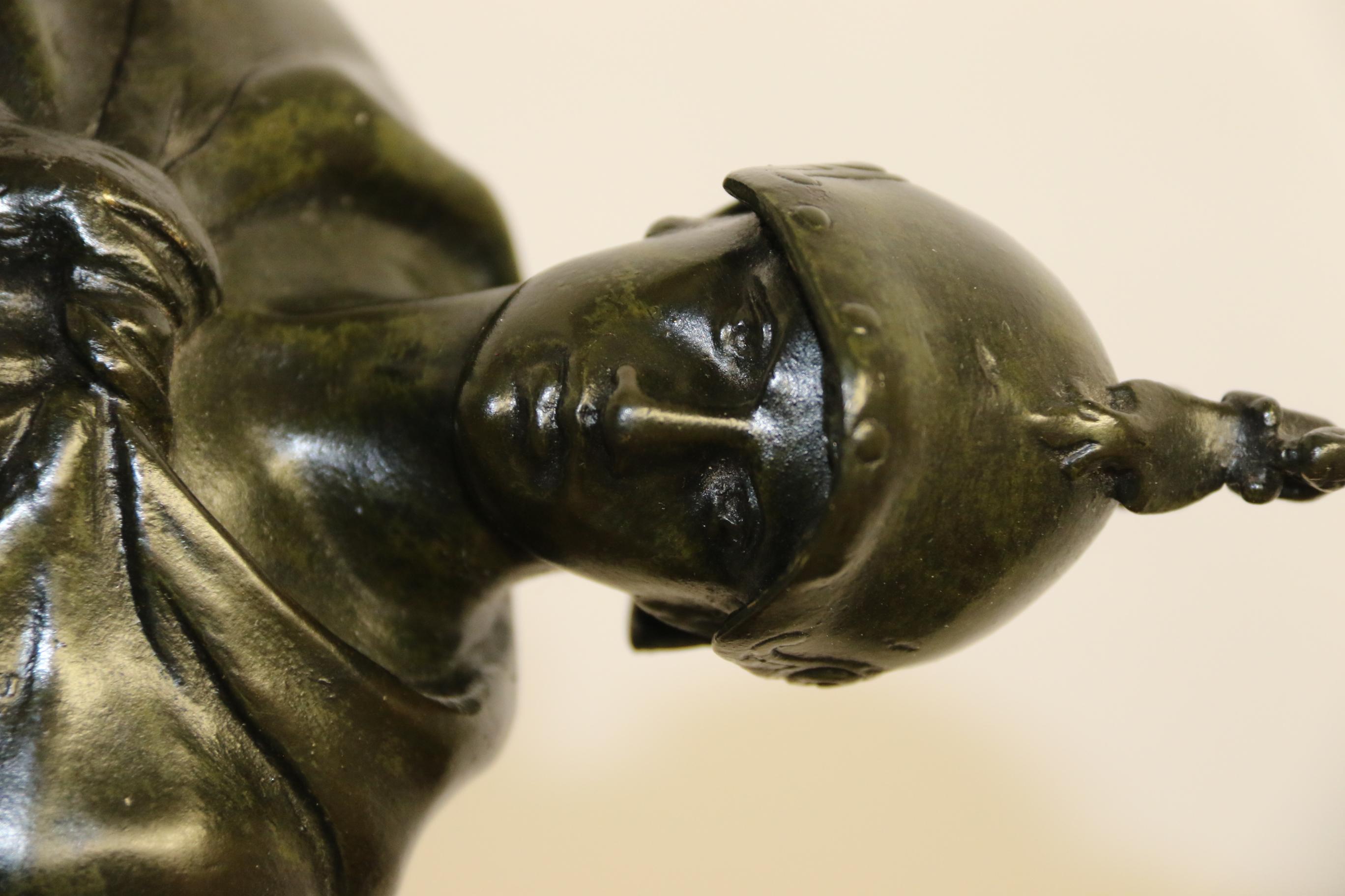 French Bronze Figure Titled, Le Devoir by Emile Louis Picault, circa 1880 For Sale 8