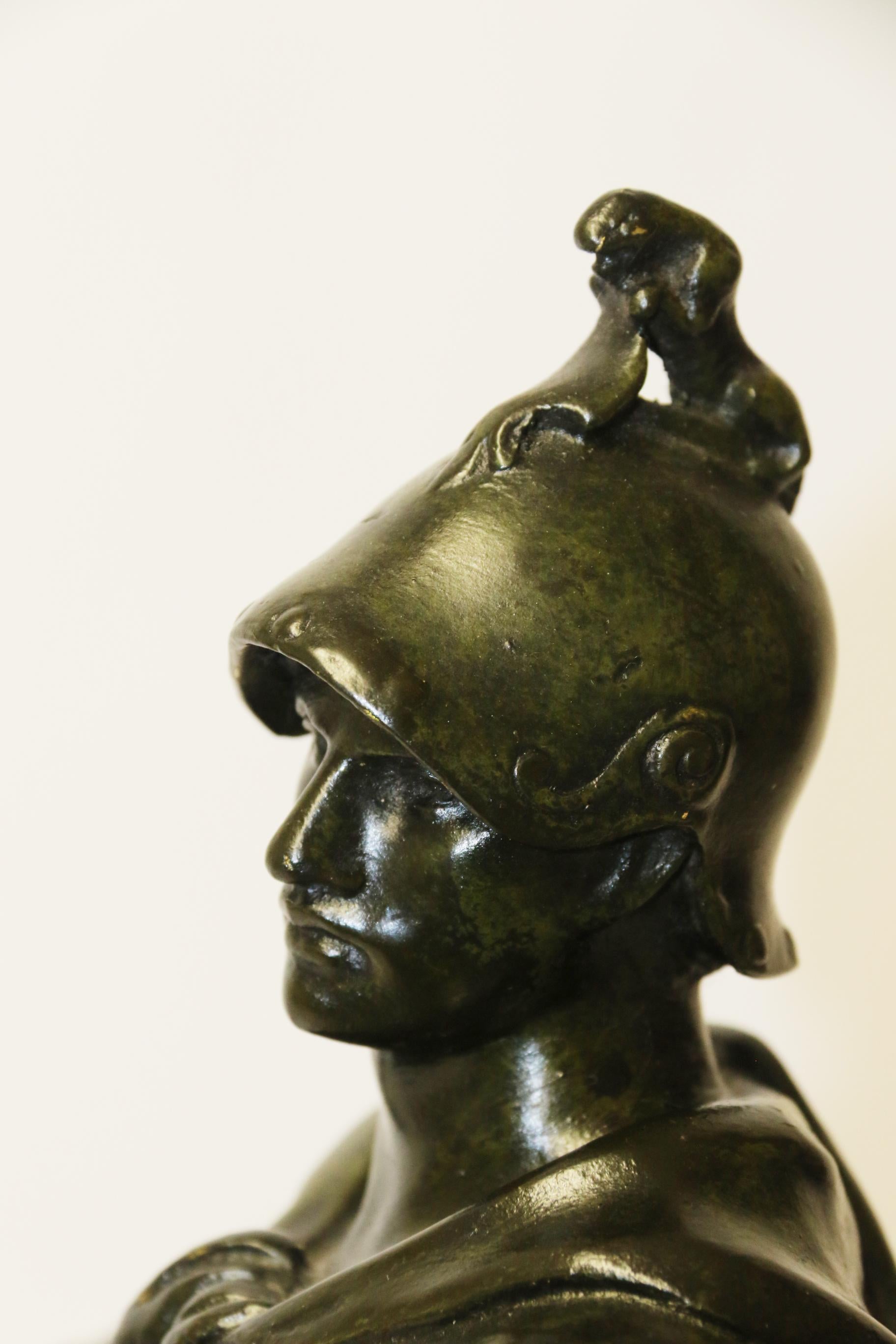 French Bronze Figure Titled, Le Devoir by Emile Louis Picault, circa 1880 For Sale 1