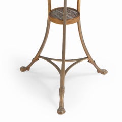 A French bronze gueridon table, C. 1900.