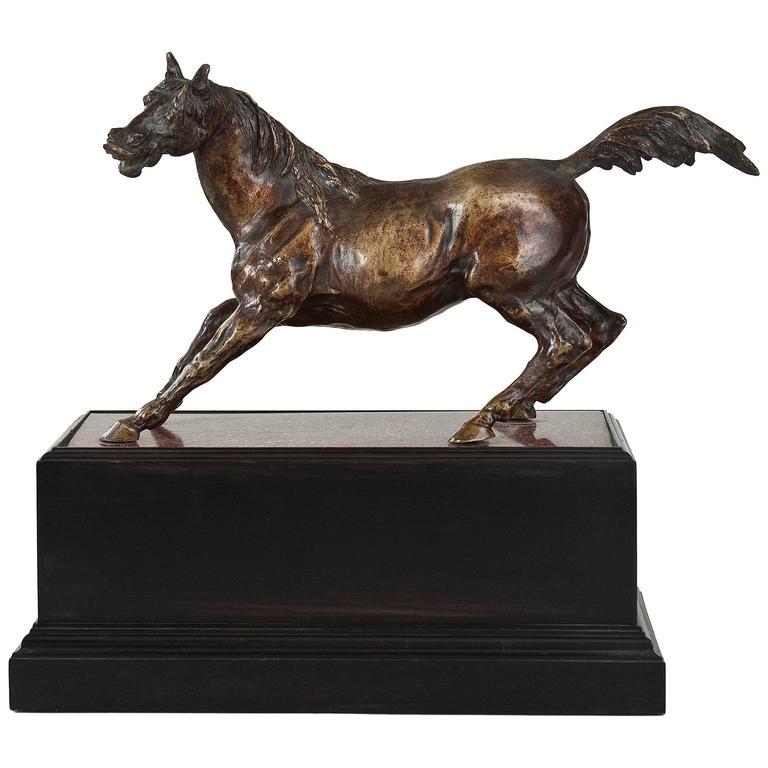  A French Bronze Sculpture of a Horse (Französisch) im Angebot