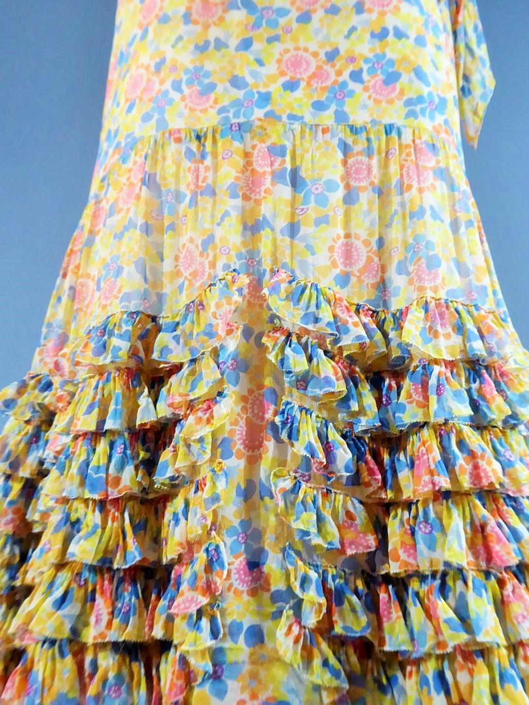A French Callot Soeurs Couture Summer dress - Art Deco Period Circa 1925 5