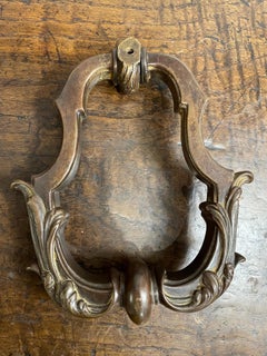 Französischer Türgriff aus Bronzeguss, 19. Jahrhundert