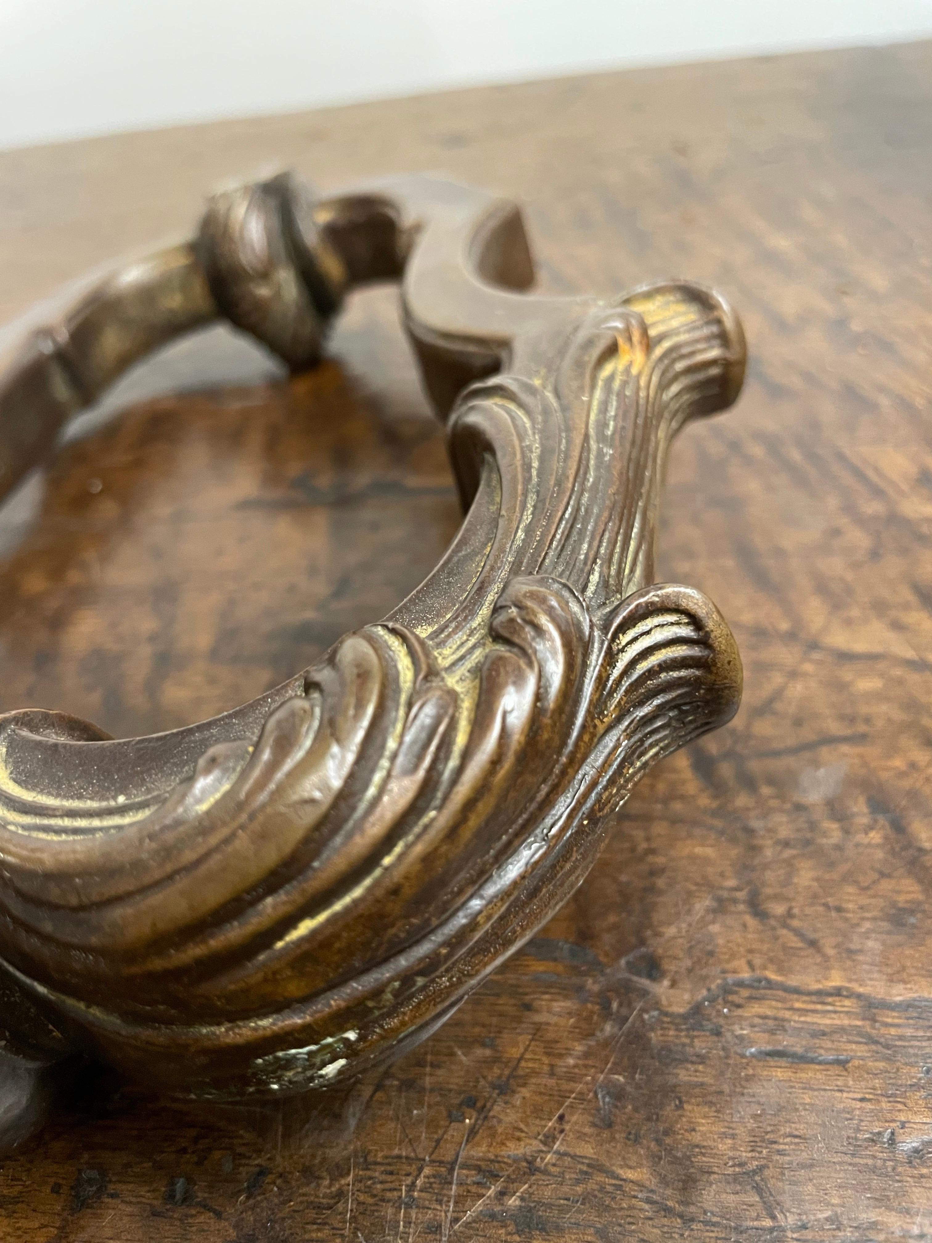 Calco Battente francese in bronzo fuso, XIX secolo in vendita
