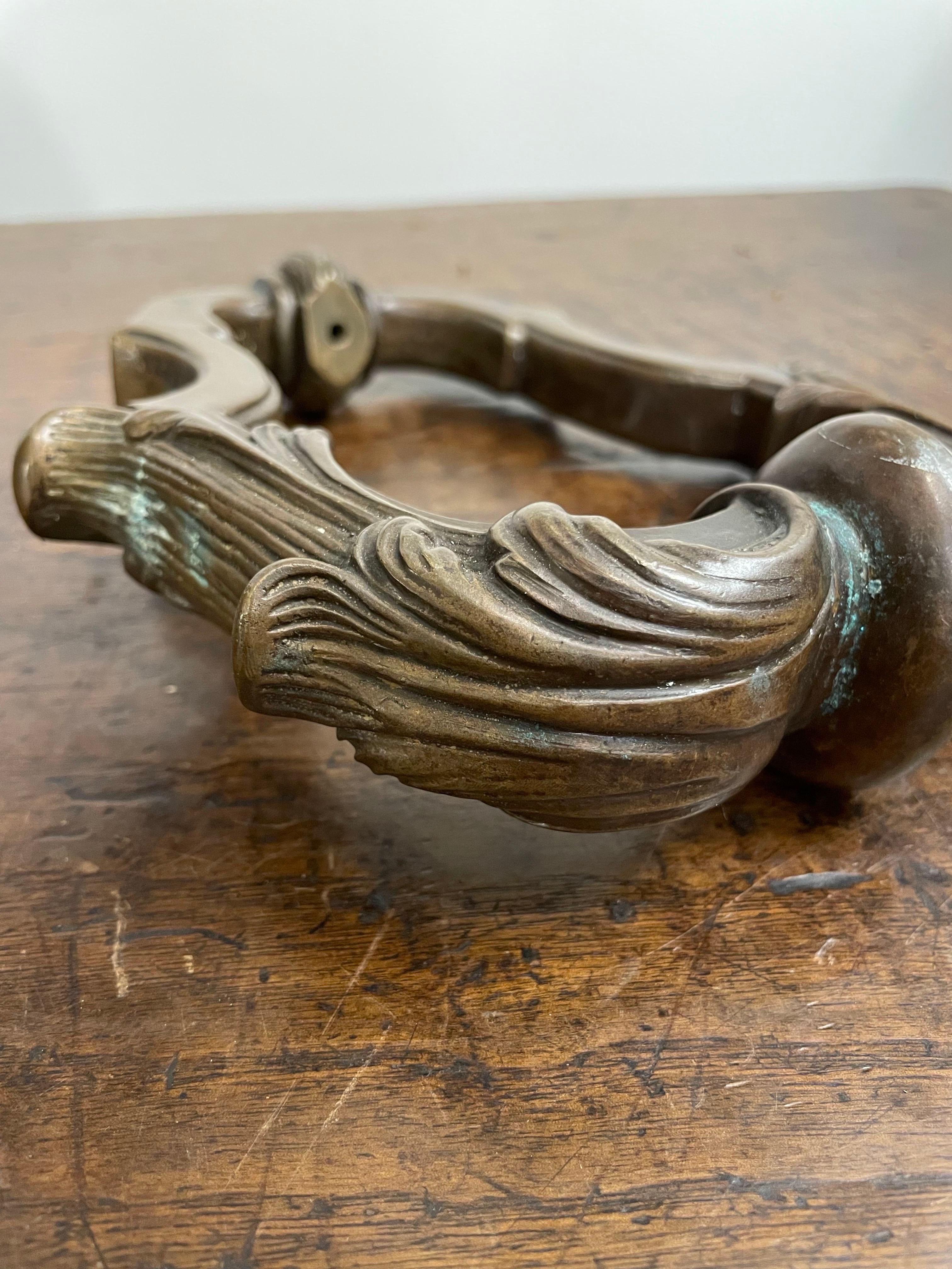 A French Cast Bronze Door Knocker, 19th Century For Sale 2