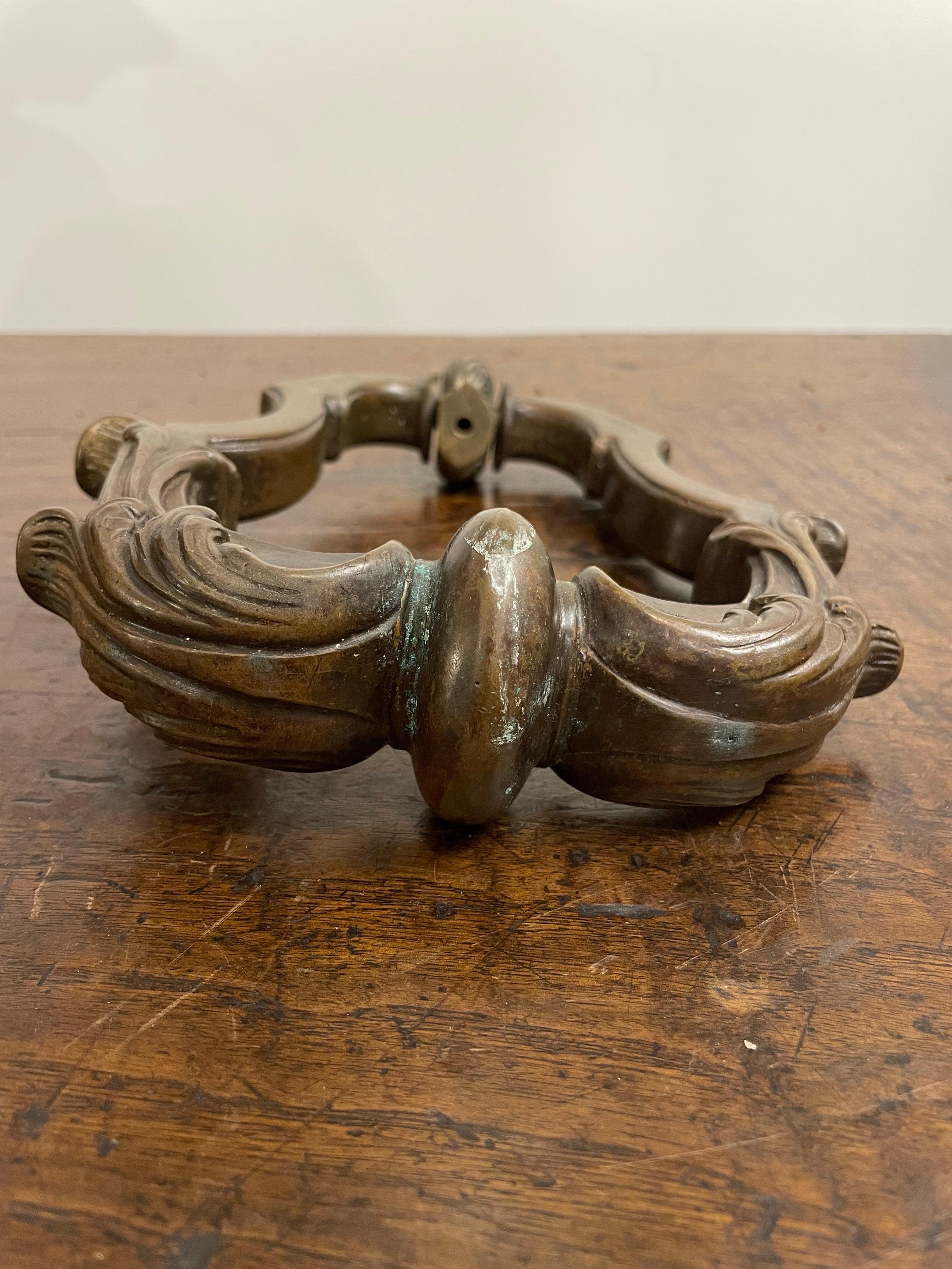 A French Cast Bronze Door Knocker, 19th Century For Sale 3