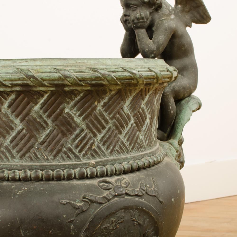 cast bronze urns