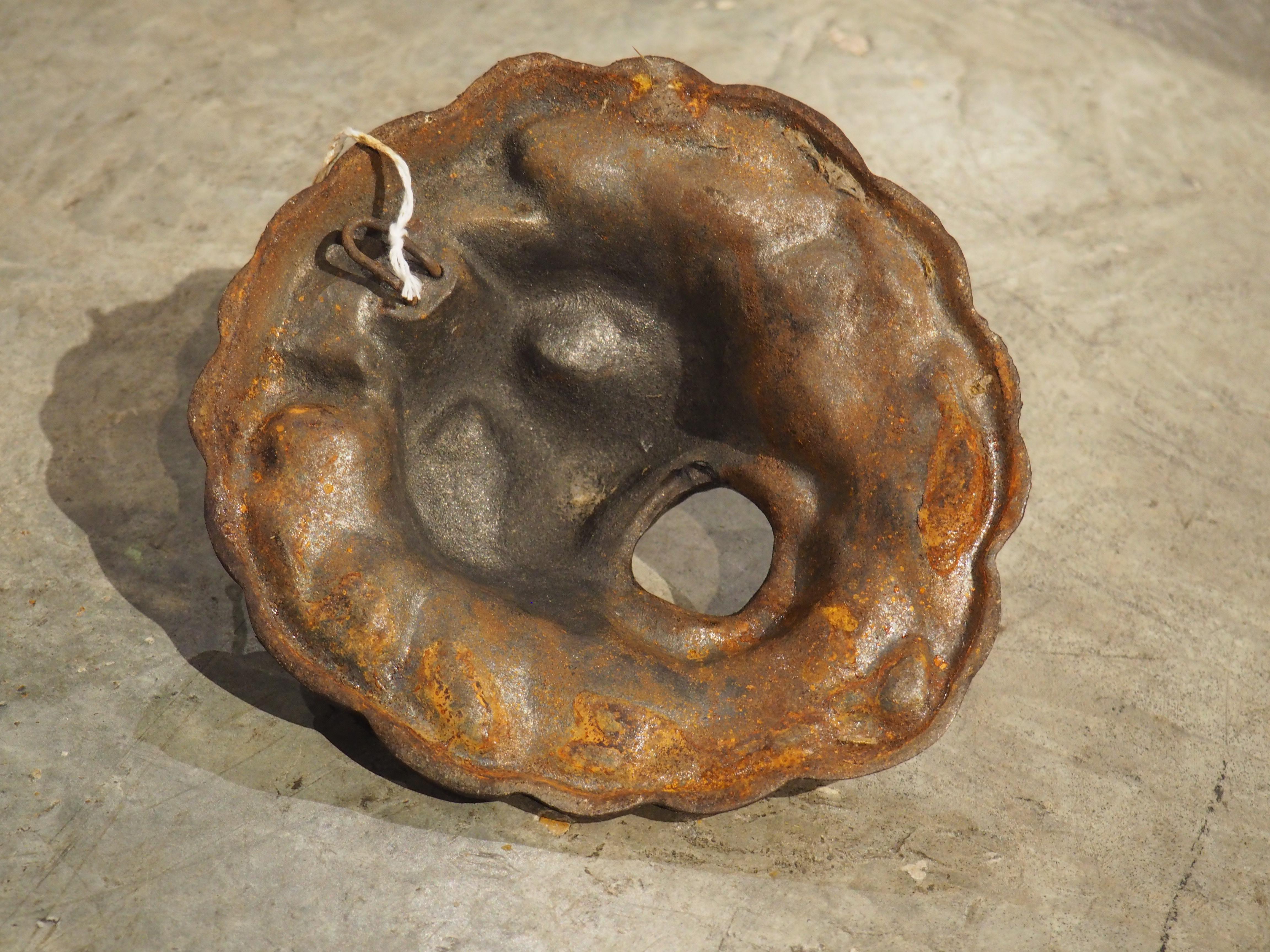 A French Cast Iron Lion Head Mascaron Fountain Spout, 20th Century 2