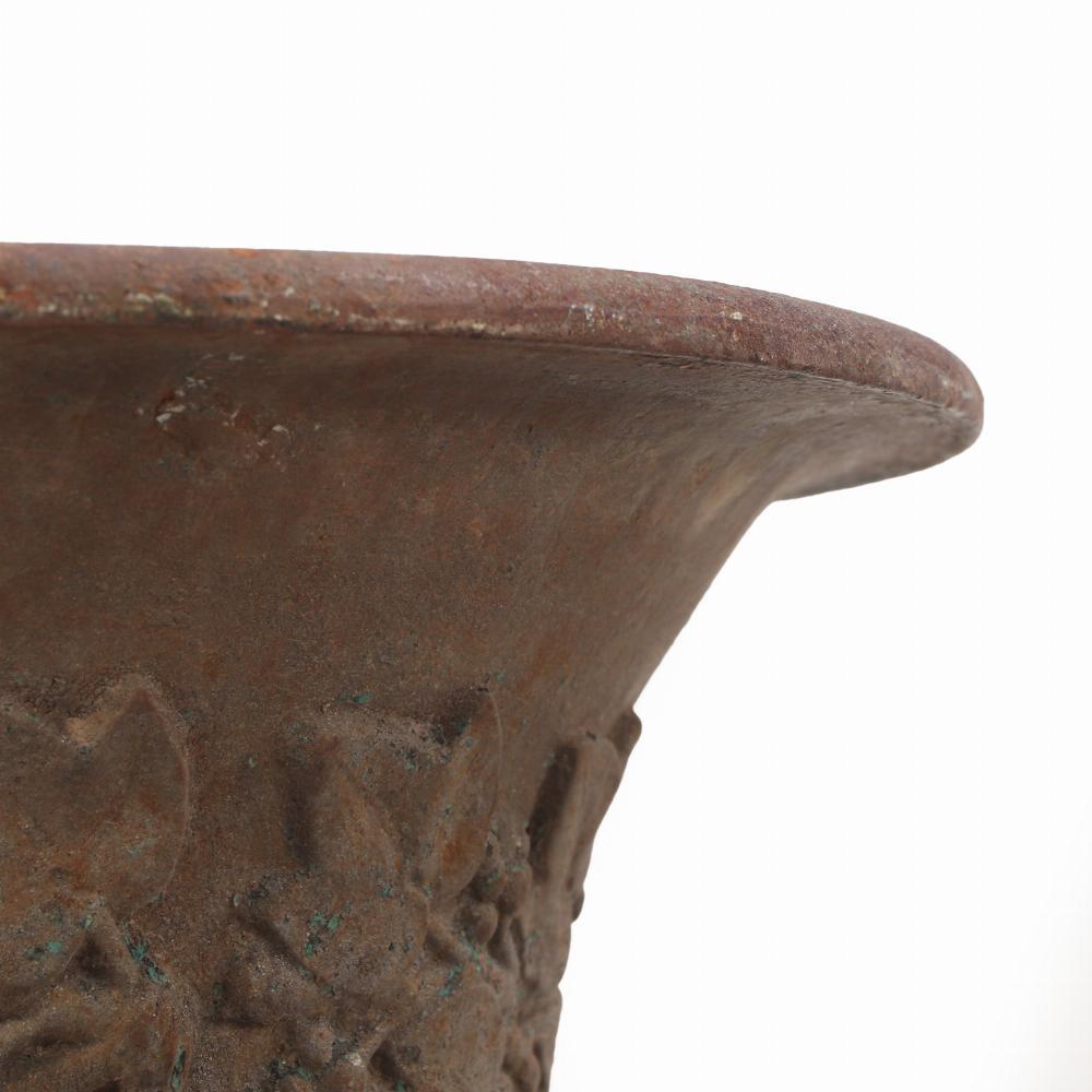 Louis XVI A French cast iron table top urn, 19th C. For Sale