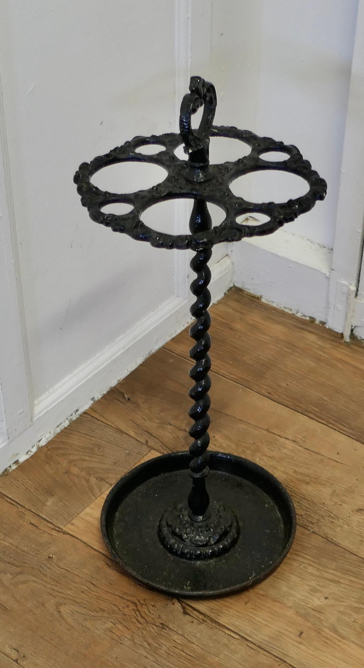 Victorian A French Cast Iron Walking Stick Stand or Umbrella Stand    For Sale