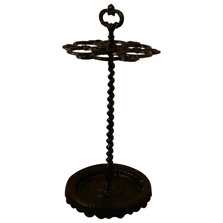 French Cast Iron Walking Stick Stand Or Umbrella Stand For Sale At 1stdibs