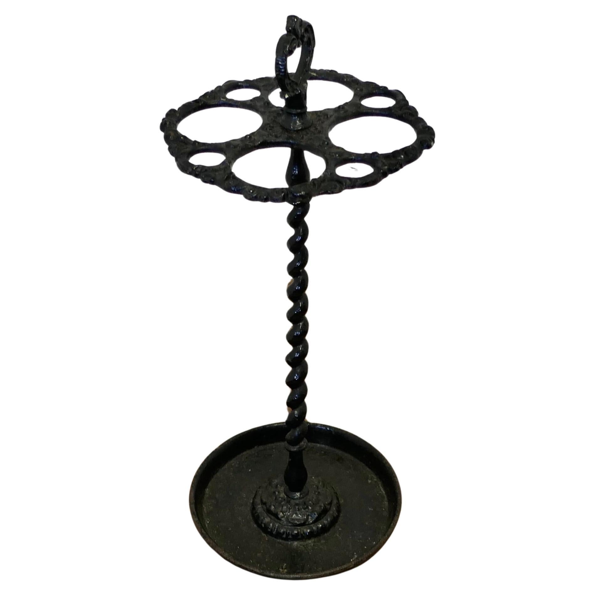 A French Cast Iron Walking Stick Stand or Umbrella Stand    For Sale