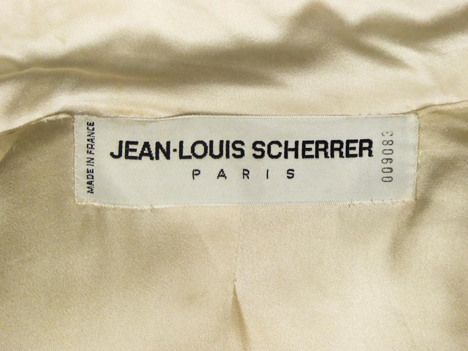 Brown A French Cat Walk Couture Jean-Louis Scherrer / Stephane Rolland Pant Suit 