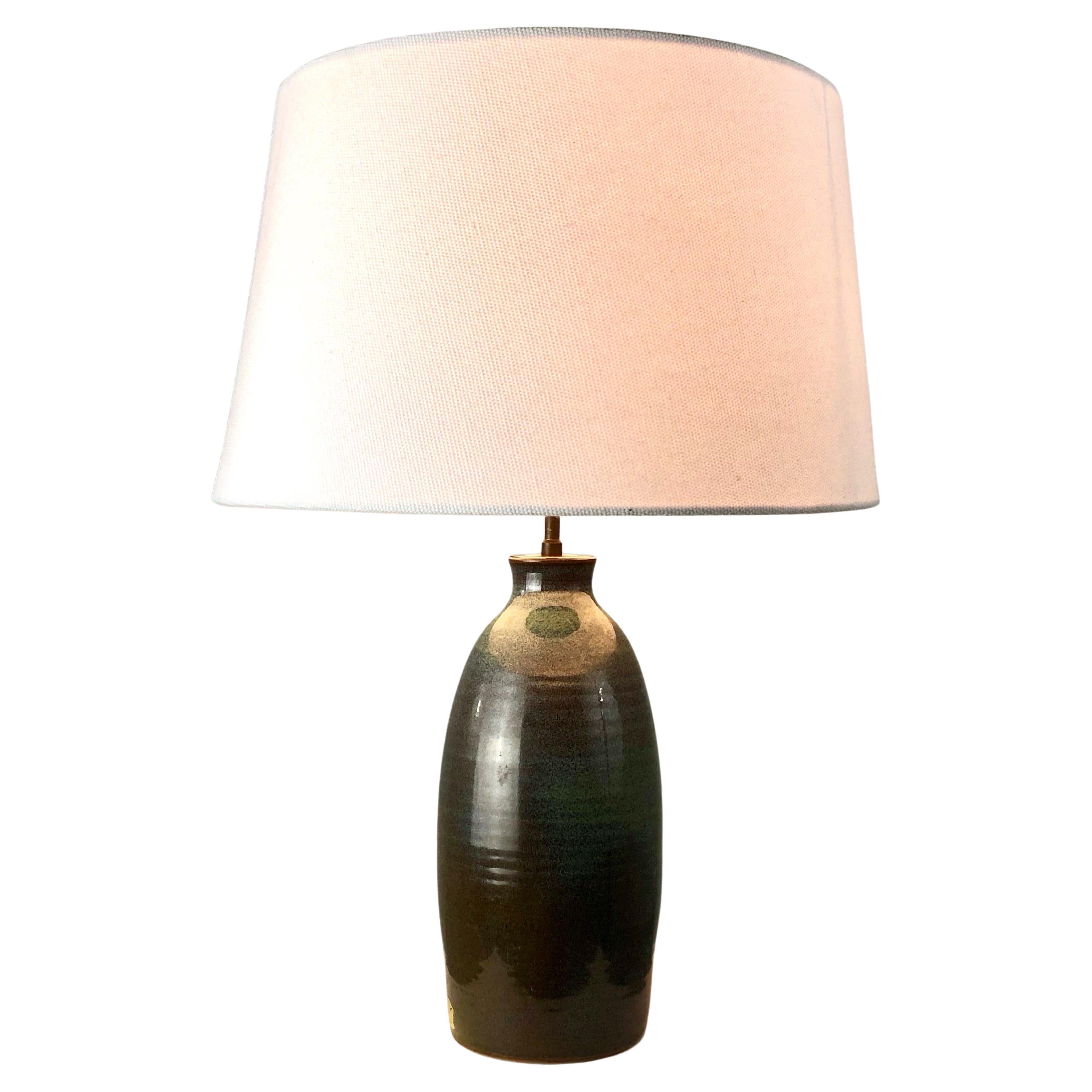 French Ceramic Table Lamp, 1970 For Sale