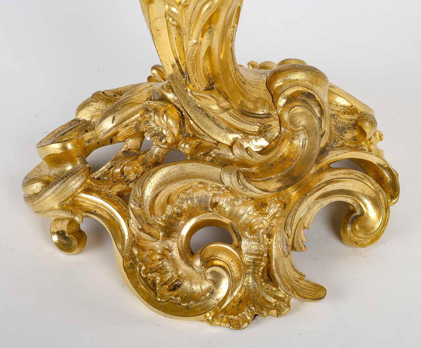A French ‘Chariot’ Three-pieces Clock Garniture attributed to F.Linke circa 1890 For Sale 7