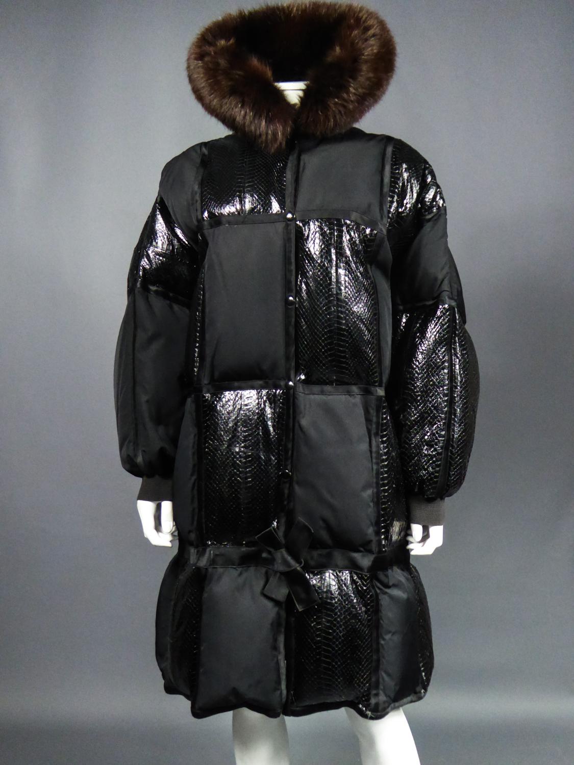 Women's or Men's A French Courrèges Couture Parka in Down Circa 1990/2000