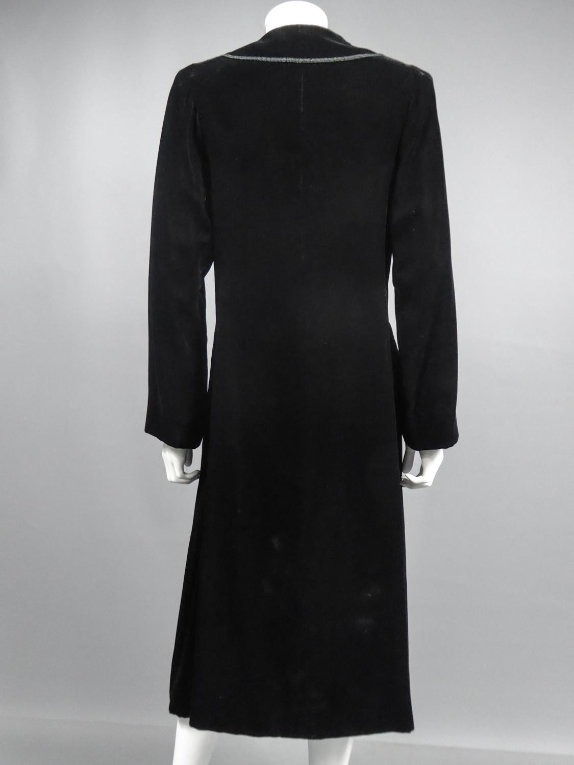 Emanuel Ungaro - Petite robe noire de haute couture française, numéro 4383-10-76, circa 1976 en vente 8