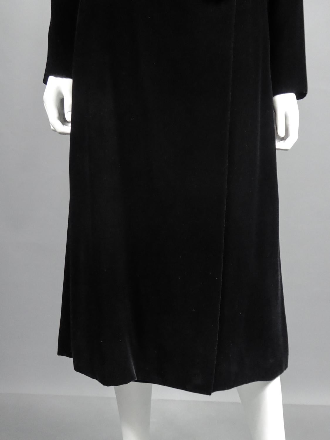 A french Couture Emanuel Ungaro Little Black Dress Number 4383-10-76 Circa 1976 For Sale 5
