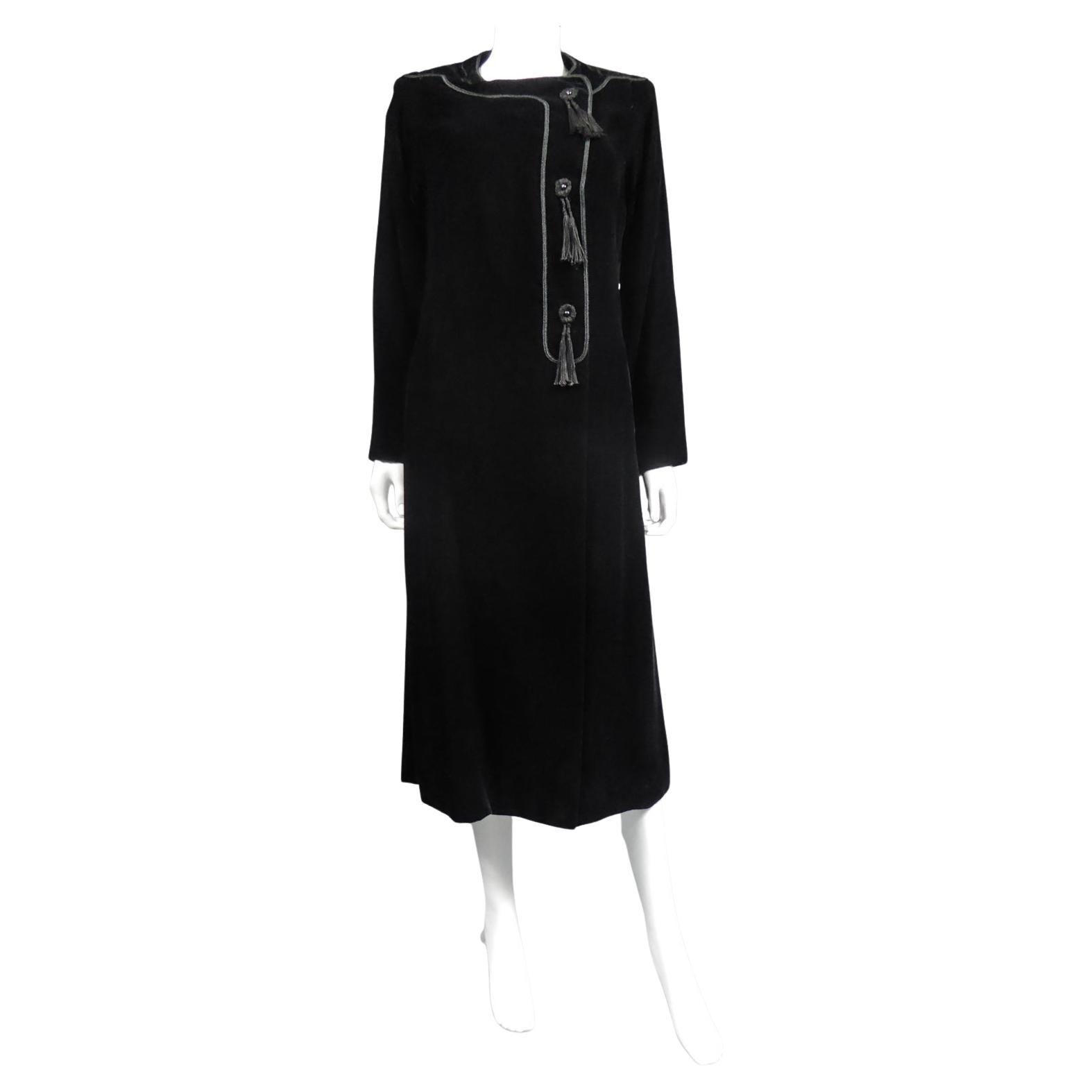 A french Couture Emanuel Ungaro Little Black Dress Number 4383-10-76 Circa 1976
