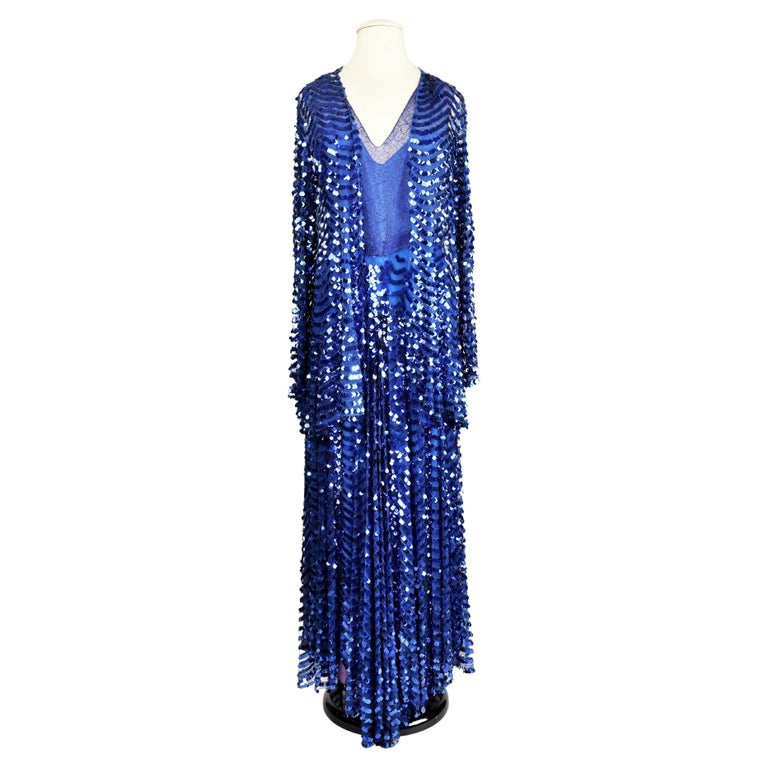 A French Couture Embroidered Dress and jacket possibly Coco Chanel Circa  1930 at 1stDibs