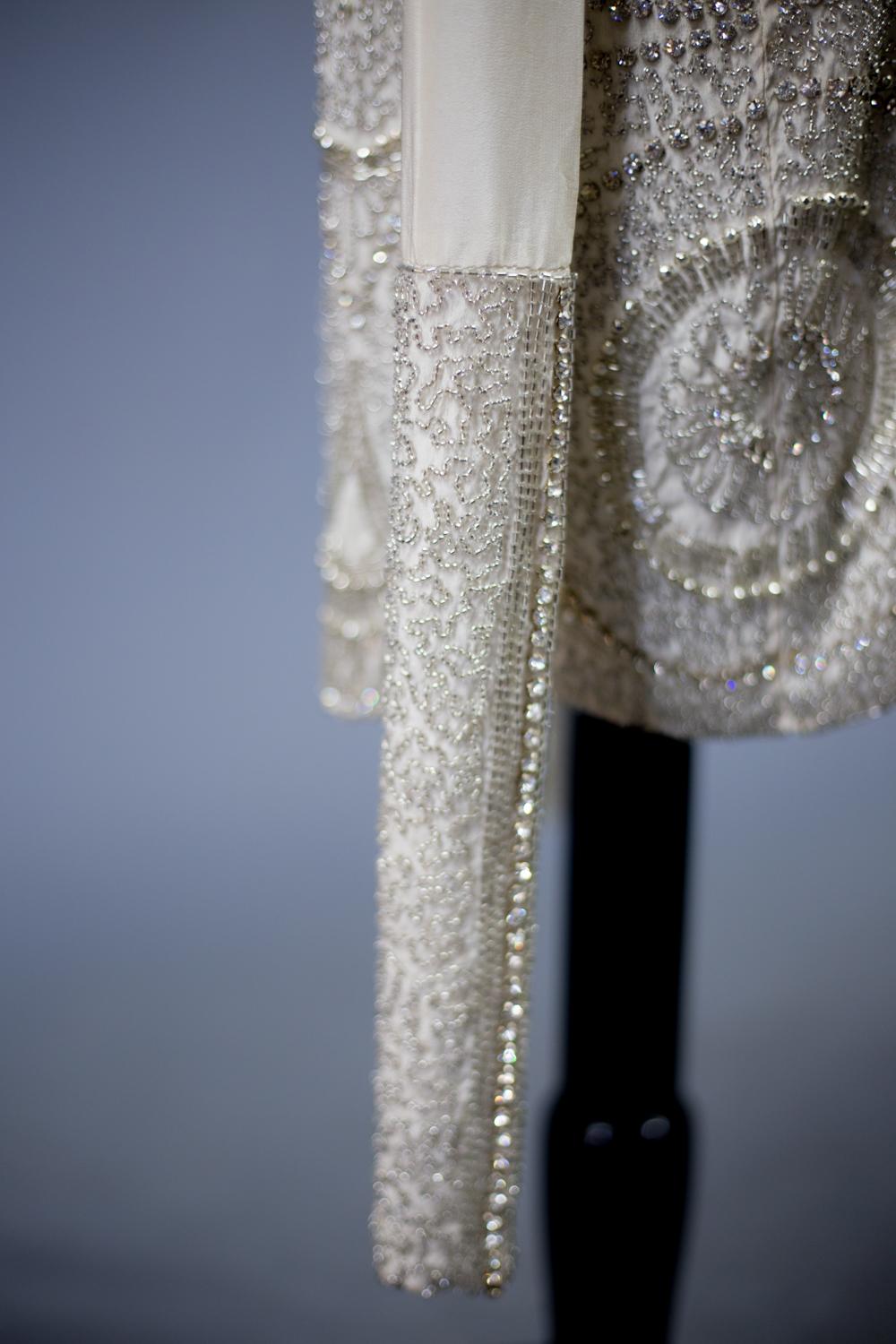 A French Couture Evening Flapper Dress Embroidered With Rhinestones Circa 1925 1
