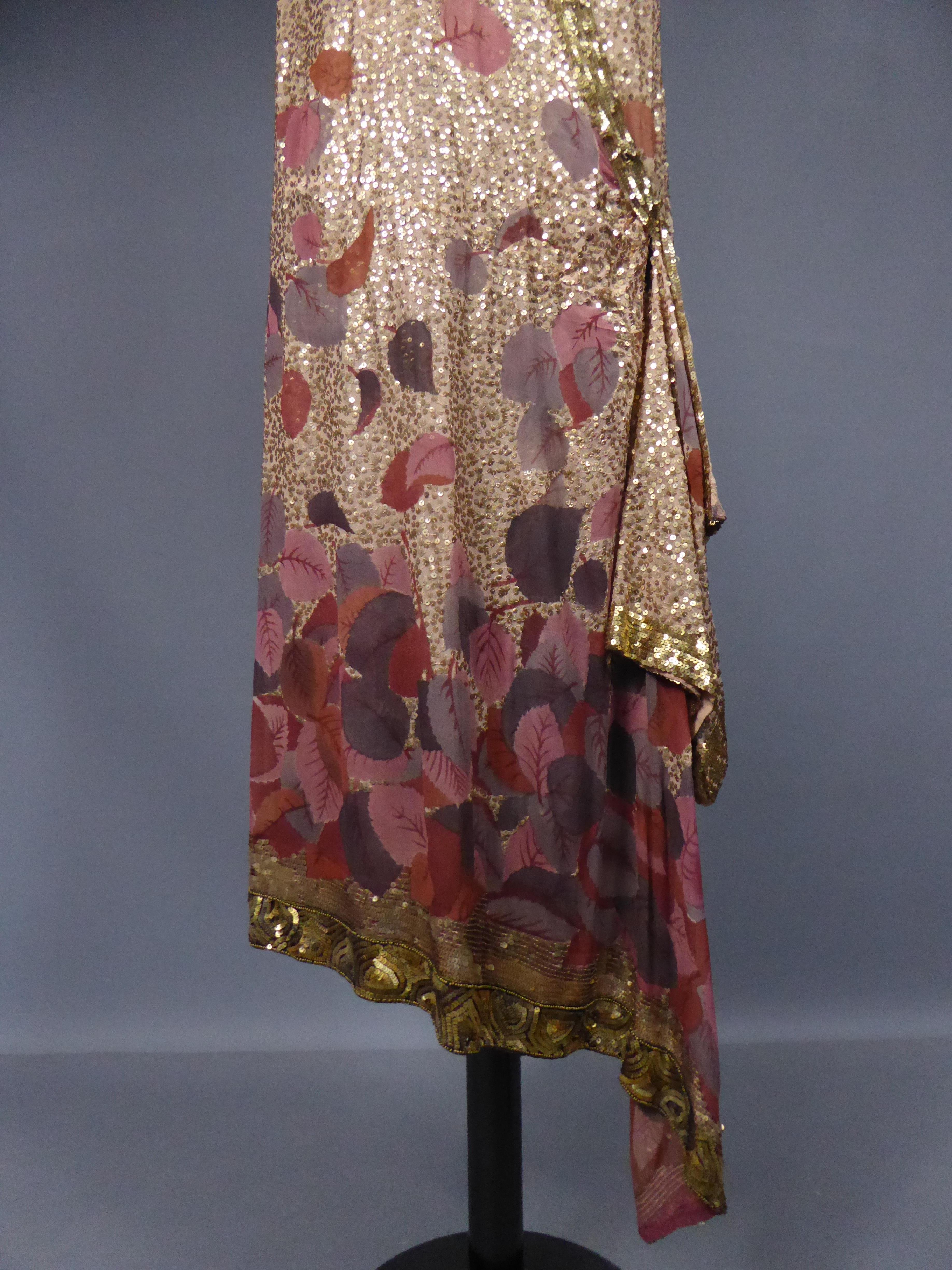 Brown A French Couture Evening Gown By Jeanne Lanvin Circa 1928