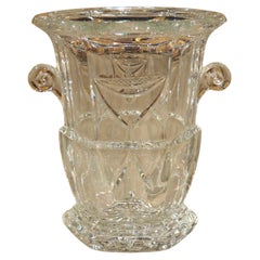 A French Crystal Champagne Bucket with Escutcheon