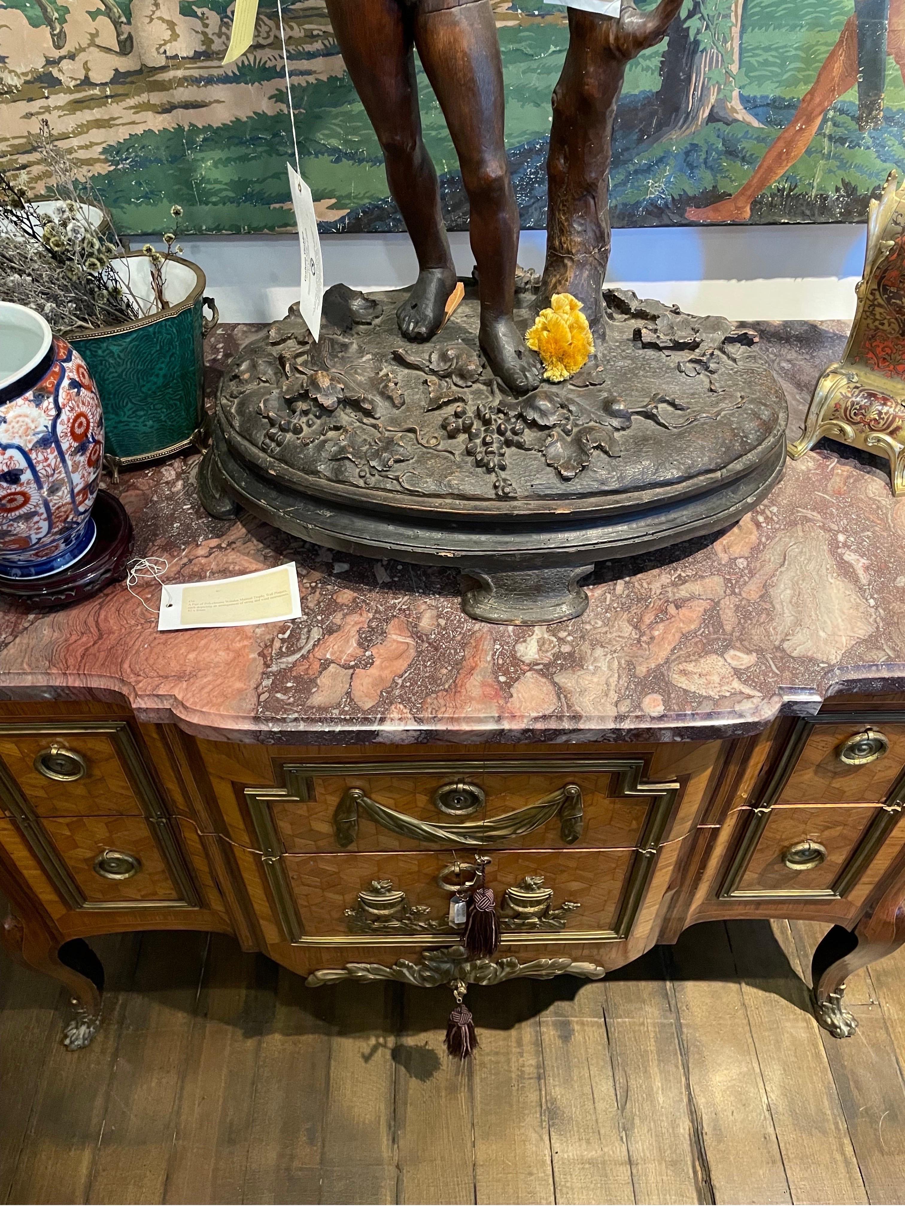 A French Directoire Gilt Bronze Mounted Commode with Marble Top, 19th Century  In Good Condition For Sale In ARMADALE, VIC