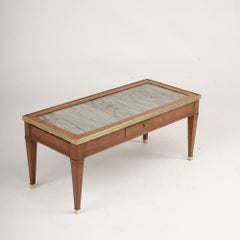 French Directoire Style Mahogany Coffee Table, circa 1940