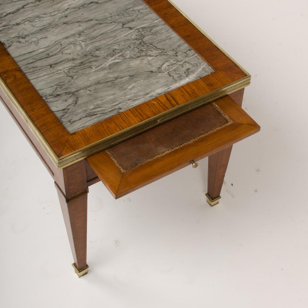 French Directoire Style Mahogany Coffee Table, circa 1940 For Sale 1
