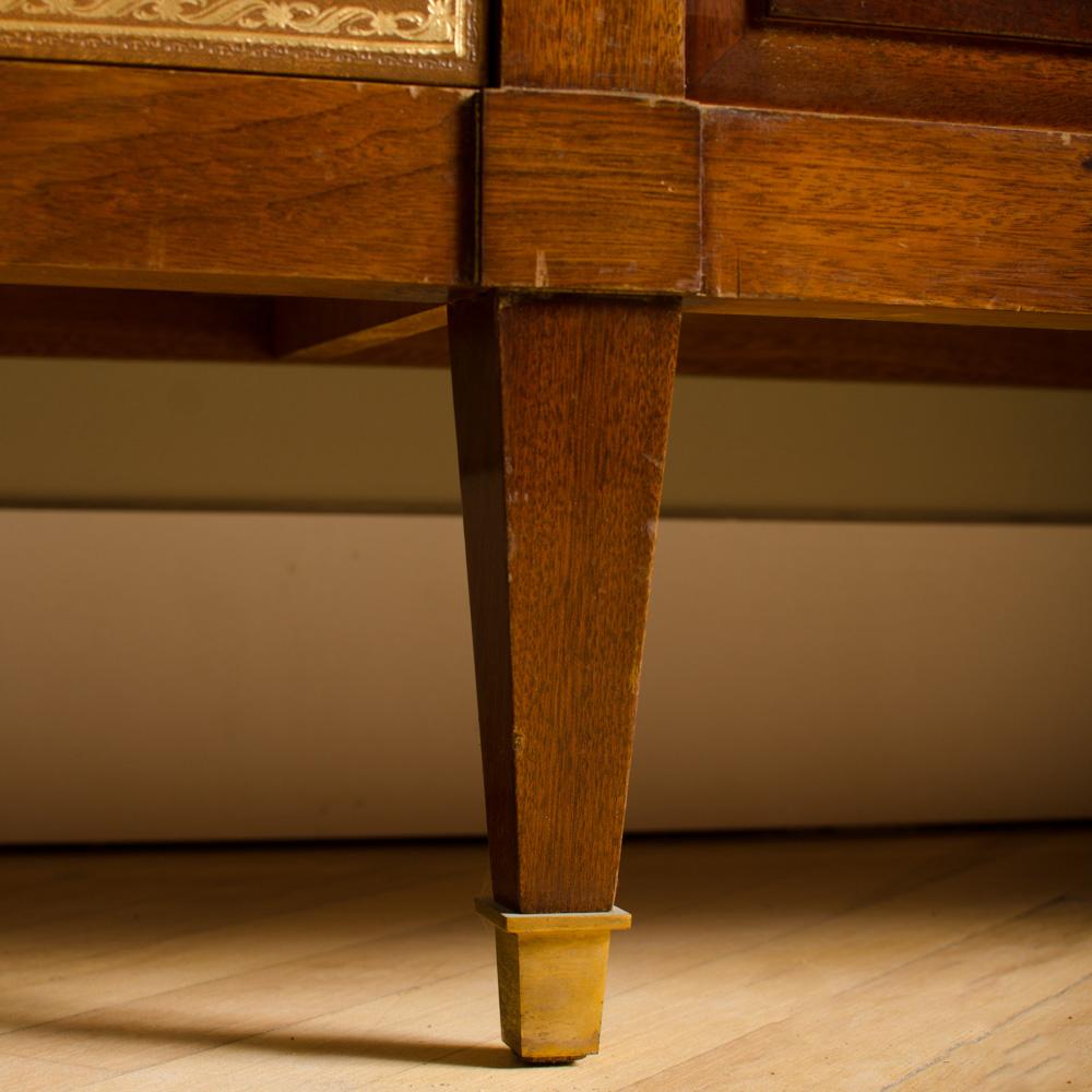 French Directoire Style Mahogany Office Cabinet, Signed Mercier, Paris, 1910 In Good Condition For Sale In Philadelphia, PA