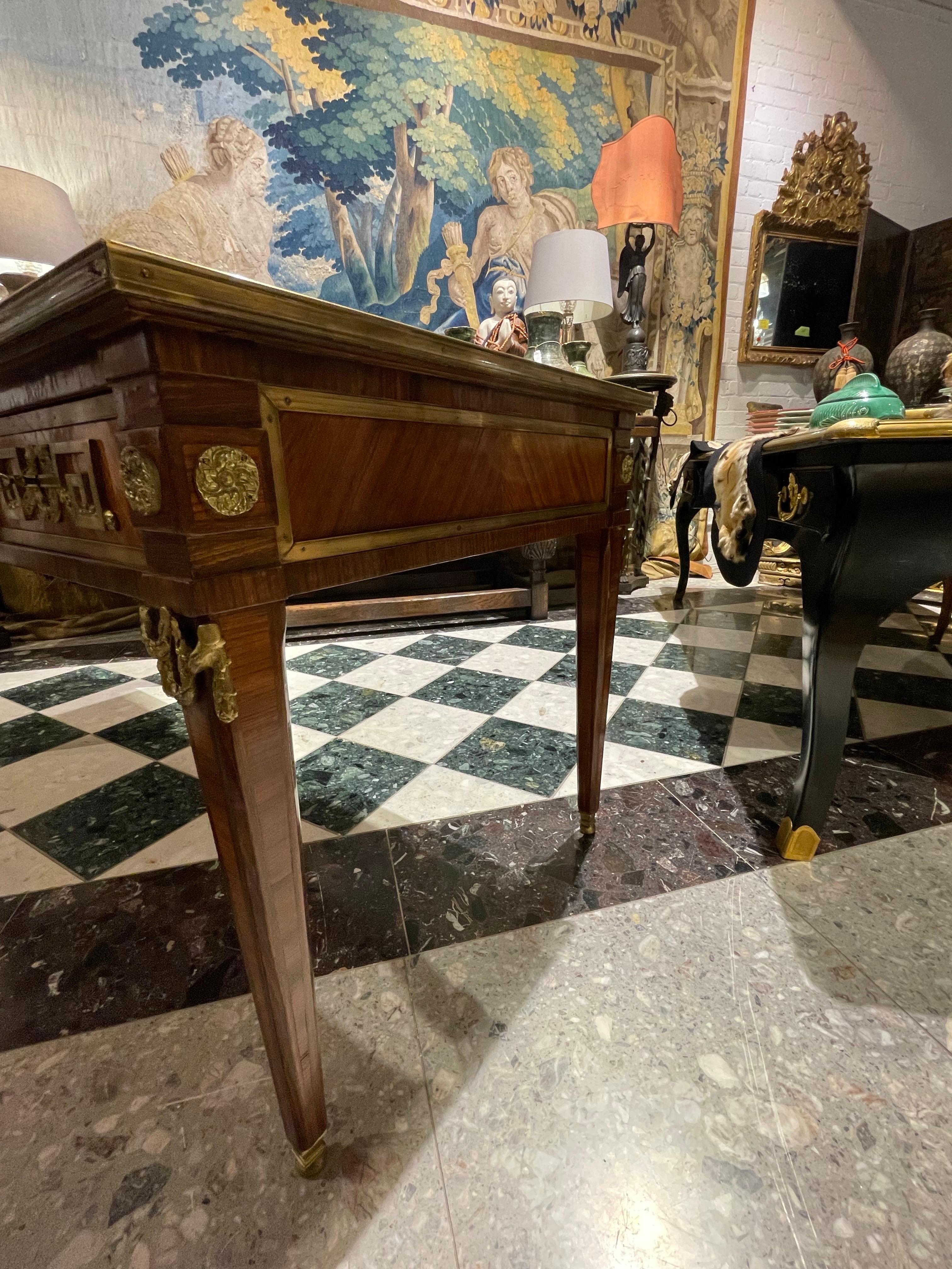 Bureau de style Directoire en marqueterie d'orfèvrerie, début du 20e siècle en vente 1