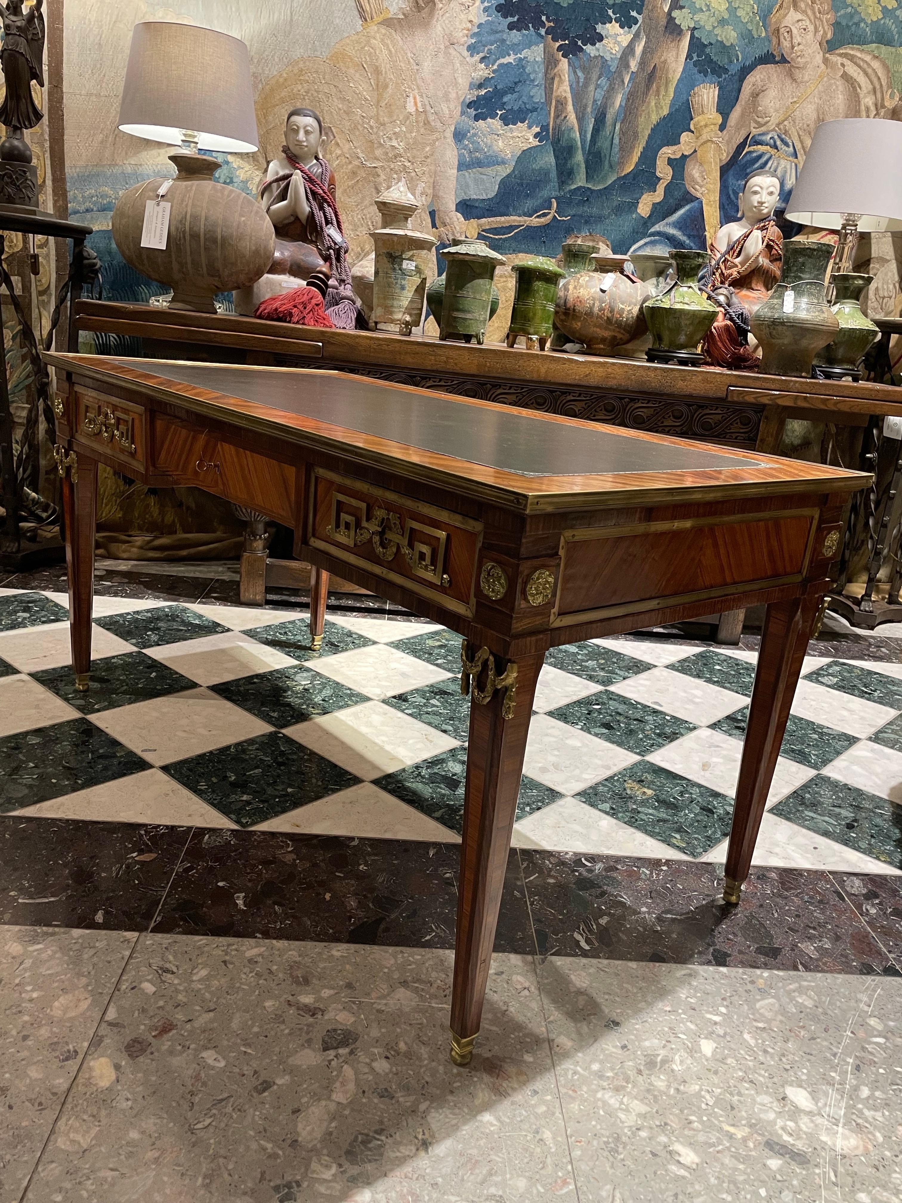 Bureau de style Directoire en marqueterie d'orfèvrerie, début du 20e siècle en vente 2