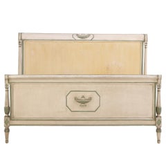 A French Directoire Style Painted and Carved Bed, C. 1920.