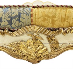 French Early 19th Century Large Impressive Gilt Wooden Directoire, Daybed