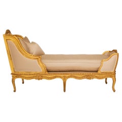 A French early 19th century Regence st. recamier chaise