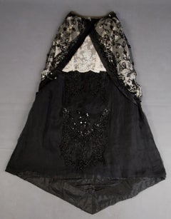 A French Edwardian Tulle Embroidered Evening Dress Circa 1900