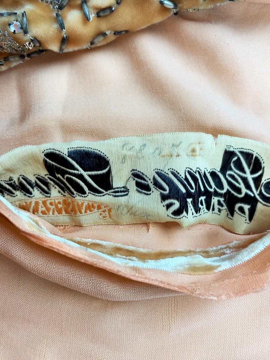 Women's A french embroidered velvet Robe de style by Jeanne Lanvin Couture - A W 1924