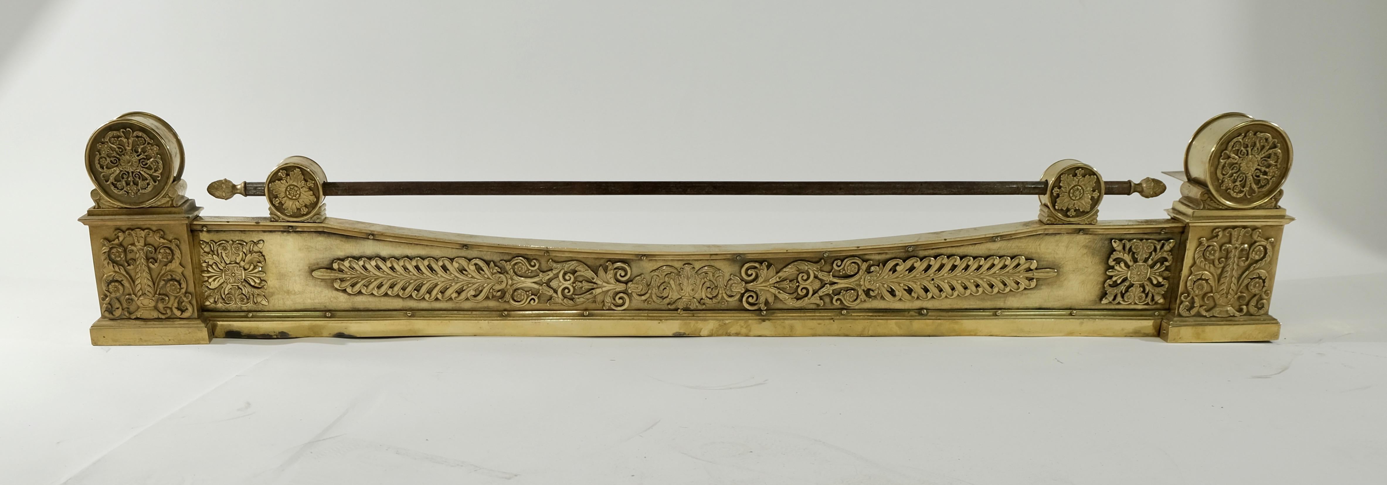 Gilt French Empire Decorative Piece for a Fire-Place For Sale