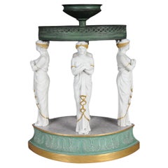 Un centrotavola in porcellana francese Impero di Sèvres del 1820 circa, Parigi