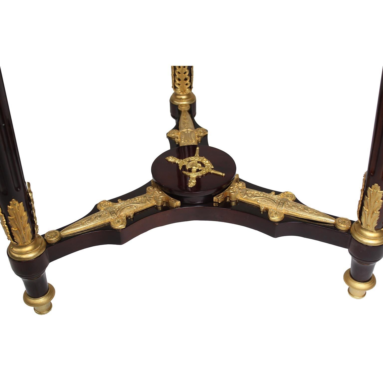 A French Empire-Style 19th/Early 20th C. Mahogany & Gilt-Bronze Mounted Planter For Sale 5