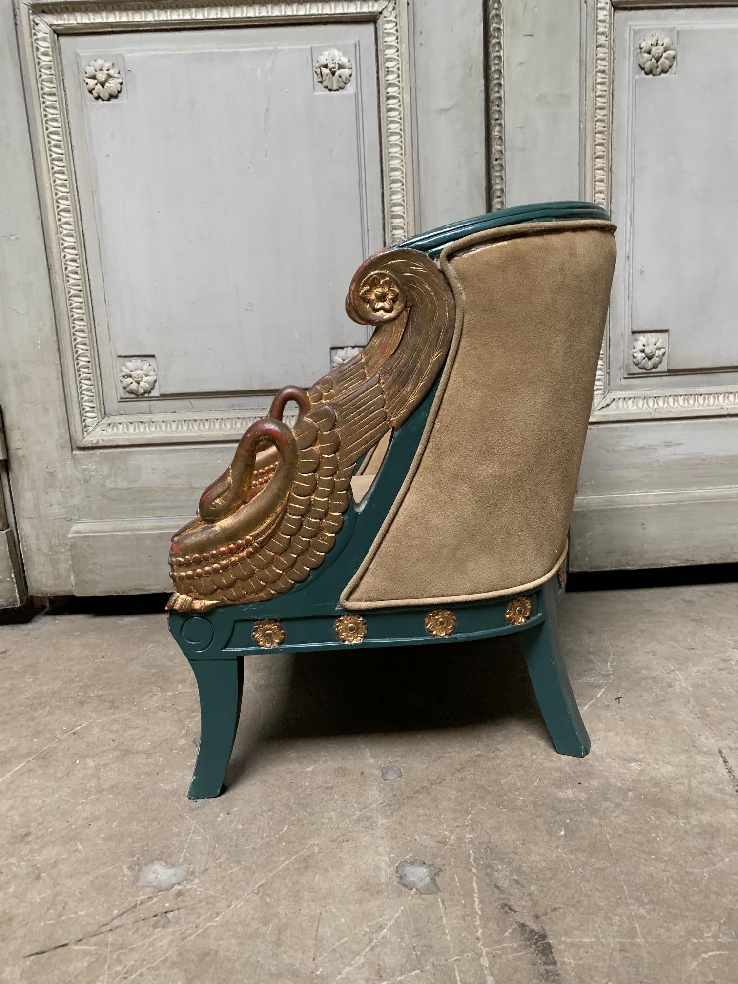 French Empire Style Childs Chair In Good Condition In Dallas, TX